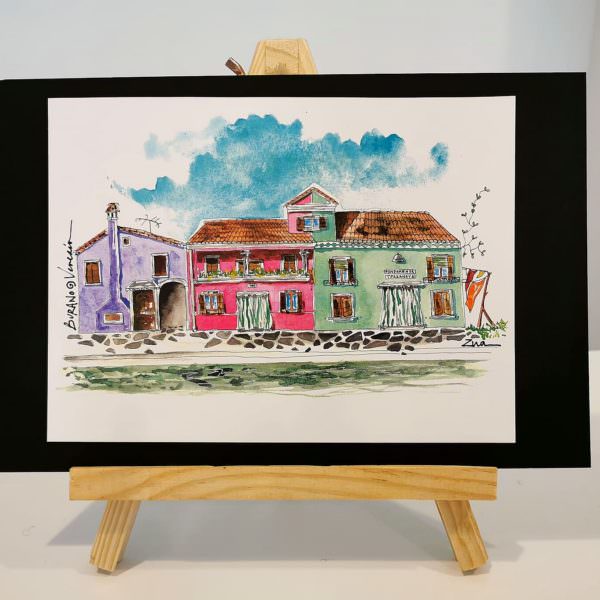 Burano tre case - Zuaart
