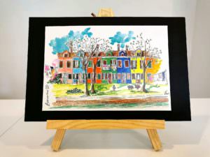 Burano Panorama with trees