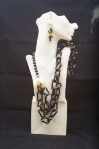 Set with earring 3 rectangles