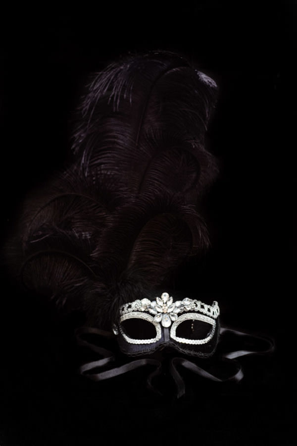 Vector La Maschera Veneziana Floreale Decorata Di Carnevale Con Le Piume 54980698 - 5