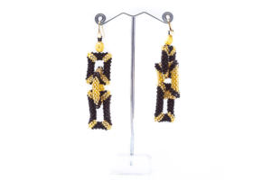 Only earring 3 rectangles