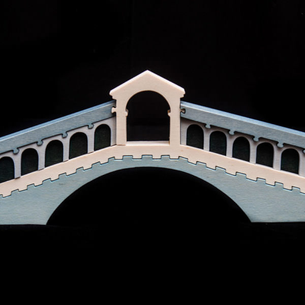 Ponte di rialto in legno signor blum
